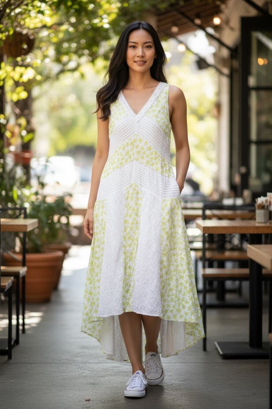 Anthropologie Leifnotes Midi Dress Size 4 Crochet Long Cottagecore